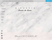 Tablet Screenshot of nicharla.com